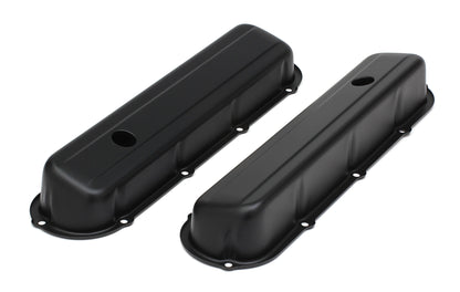 Trans-Dapt Performance Cadillac Asphalt Black Powder Coated Valve Covers 8610