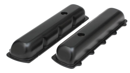 Trans-Dapt Performance Olds Offset Hole Asphalt Black Powder Coated Valve Covers 8612