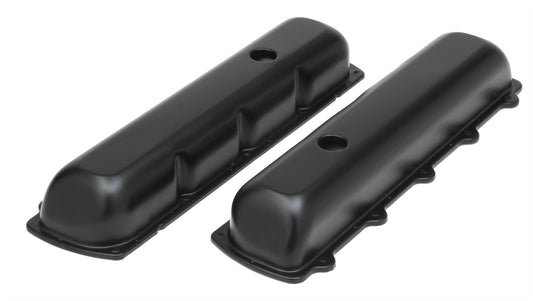 Trans-Dapt Performance Olds Offset Hole Asphalt Black Powder Coated Valve Covers 8612