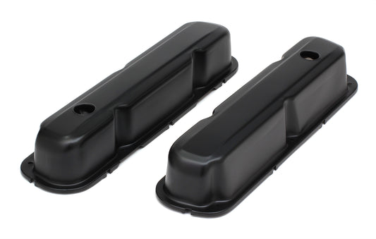 Trans-Dapt Performance Sb Mopar Asphalt Black Powder Coated Valve Covers 8614