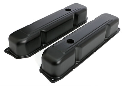 Trans-Dapt Performance Bb Mopar Asphalt Black Powder Coated Valve Covers 8618