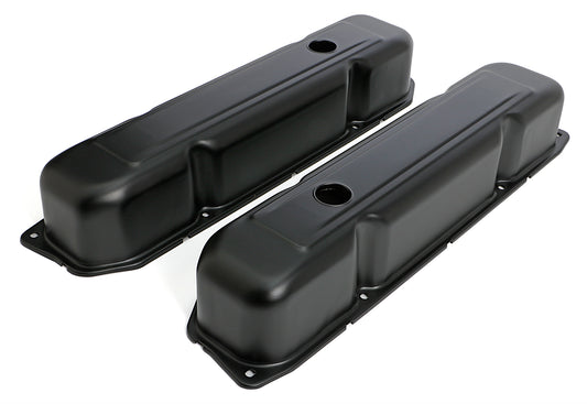 Trans-Dapt Performance Bb Mopar Asphalt Black Powder Coated Valve Covers 8618