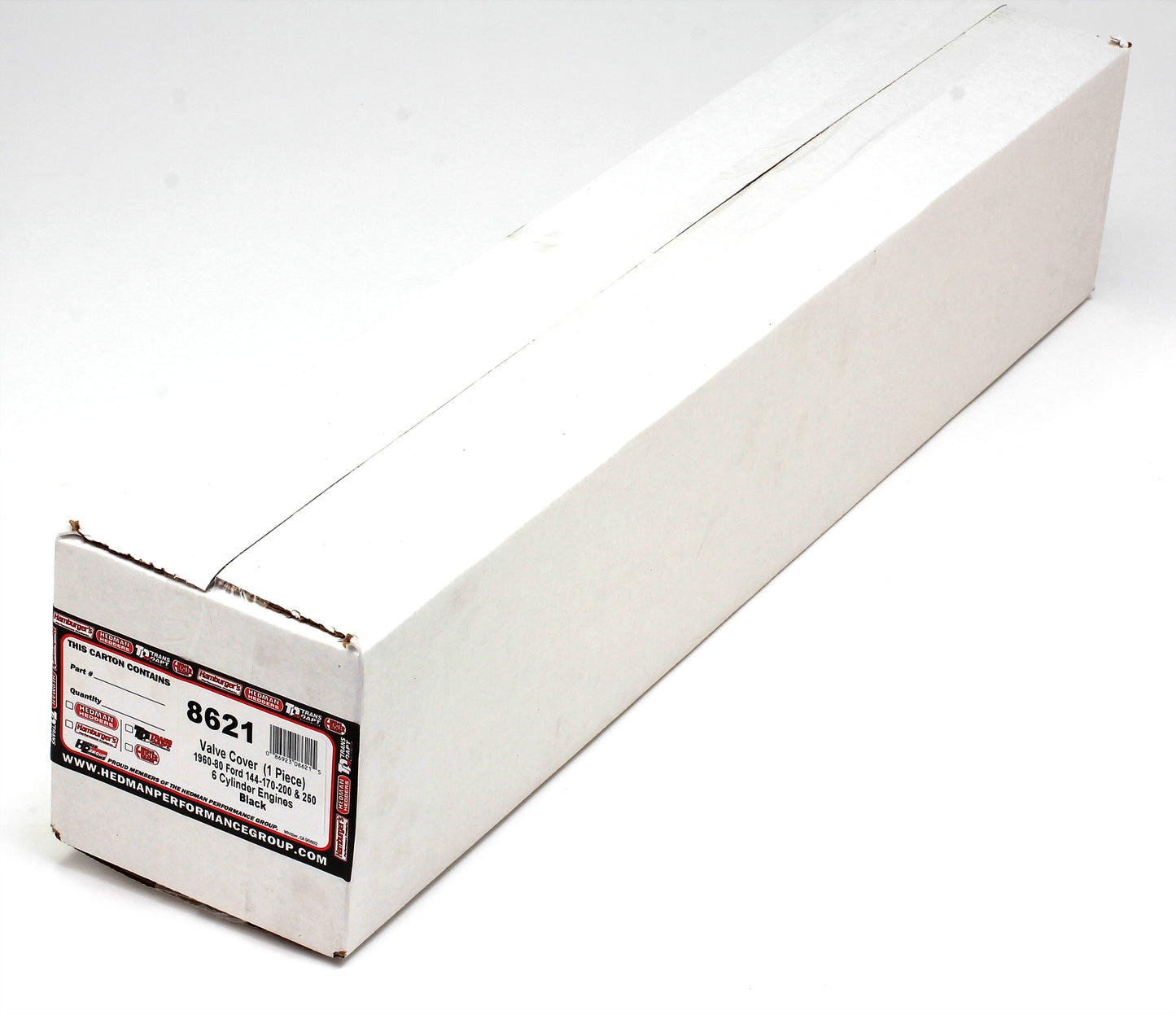 Trans-Dapt Performance Ford 6Cyl 144-250 Asphalt Black Powder Coated Valve Cover 8621