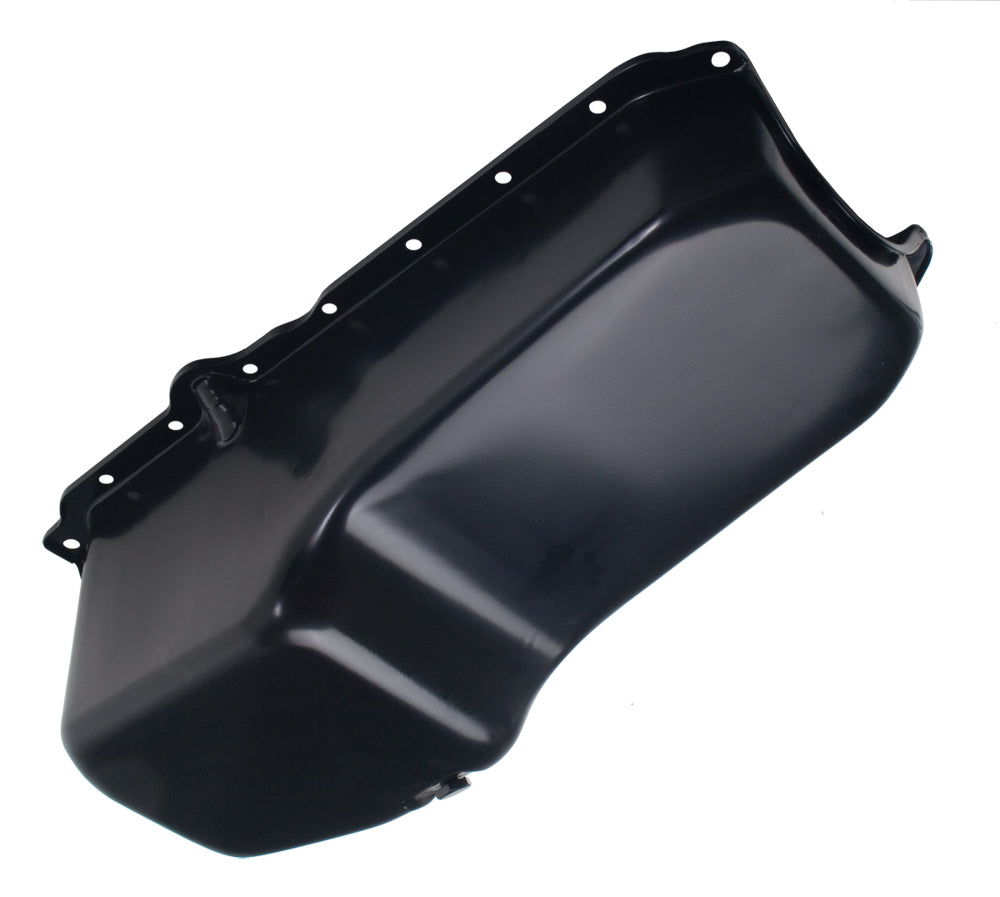 Trans-Dapt Performance 1980-85 Sb Chevy 305-350 5.0L/5.7L Powder Coated Oem Style Oil Pan- Asphalt Black (4 Qts.) 8629