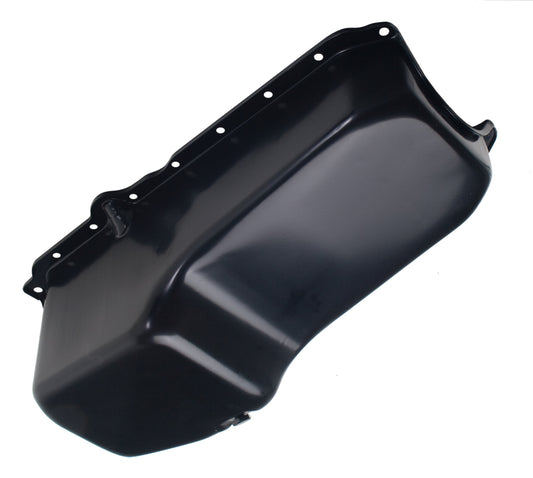 Trans-Dapt Performance 1980-85 Sb Chevy 305-350 5.0L/5.7L Powder Coated Oem Style Oil Pan- Asphalt Black (4 Qts.) 8629