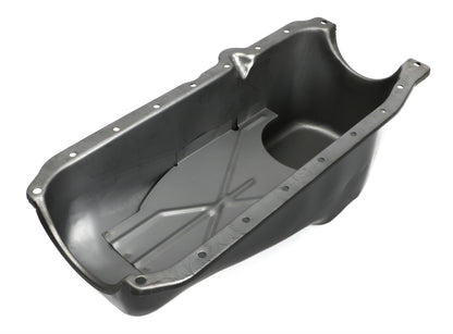 Trans-Dapt Performance 1986-00 Chevy 305-350 Powder Coated Oem Style Oil Pan; Asphalt Black (4 Qts.) 8631