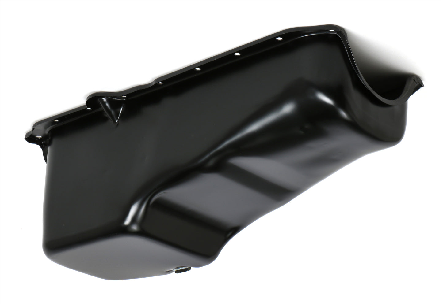 Trans-Dapt Performance 1986-00 Chevy 305-350 Powder Coated Oem Style Oil Pan; Asphalt Black (4 Qts.) 8631