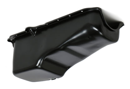 Trans-Dapt Performance 1986-00 Chevy 305-350 Powder Coated Oem Style Oil Pan; Asphalt Black (4 Qts.) 8631