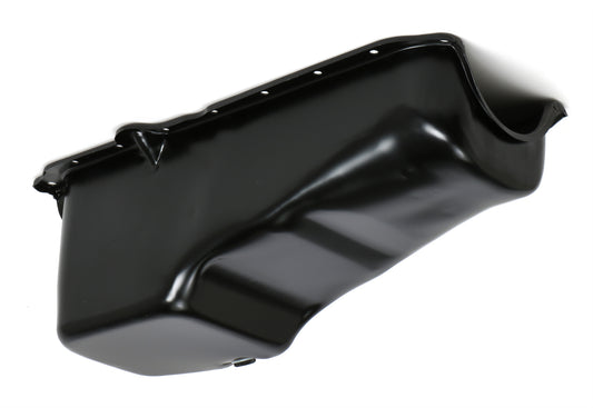 Trans-Dapt Performance 1986-00 Chevy 305-350 Powder Coated Oem Style Oil Pan; Asphalt Black (4 Qts.) 8631