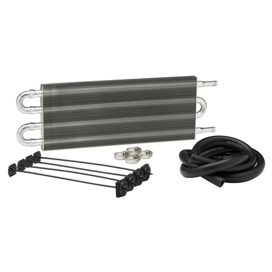 Borgeson - Power Steering Cooler Kit - P/N: 925126 - Includes 5" X 9" Heavy Duty 4 pass power steering cooler cooler mount kit 6' of high temp power steering return hose 3/8" hose barb and 4 hose clamps.