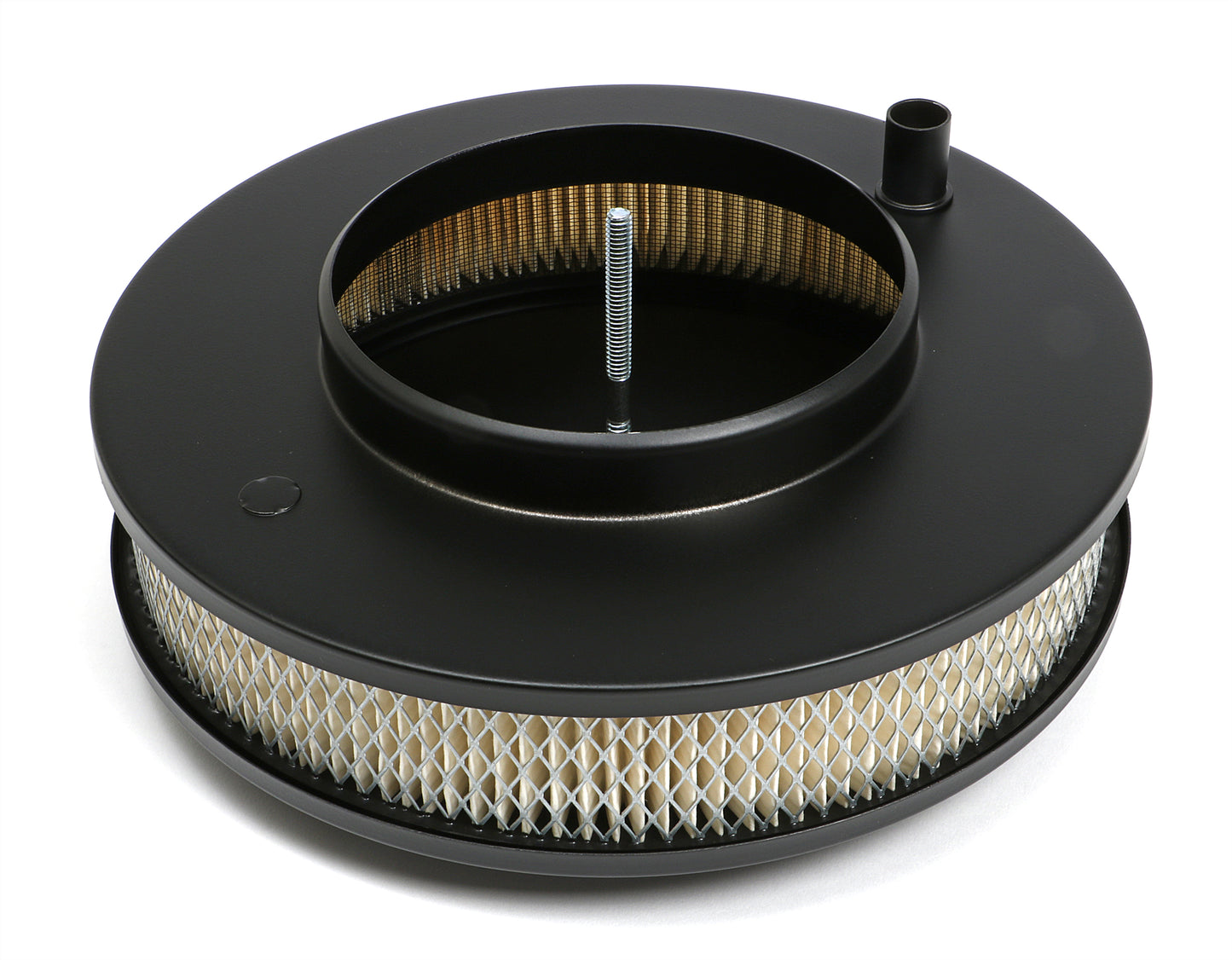 Trans-Dapt Performance Powder Coated Muscle Car Style Air Cleaner Set; 10 In. Diameter; 2-1/8 In. Tall- Asphalt Black 8641