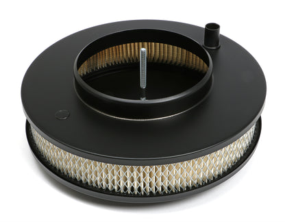 Trans-Dapt Performance Powder Coated Muscle Car Style Air Cleaner Set; 10 In. Diameter; 2-1/8 In. Tall- Asphalt Black 8641