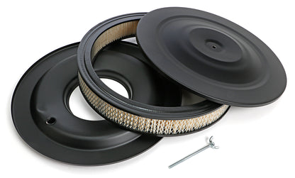 Trans-Dapt Performance Asphalt Black Powder Coated 14 In. X 3 1/4 In. Air Cleaner 8661