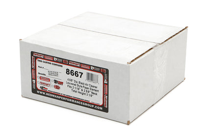 Trans-Dapt Performance Asphalt Black Powder Coated 4-5/8 In. Louvered Air Cleaner 8667