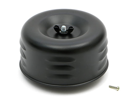 Trans-Dapt Performance Asphalt Black Powder Coated 4-5/8 In. Louvered Air Cleaner 8667