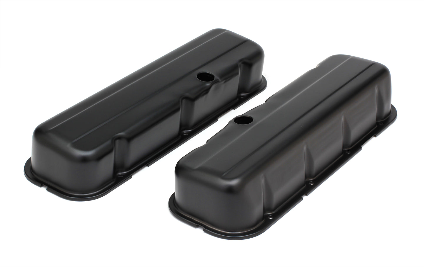 Trans-Dapt Performance Chevy 396-502 Tall Asphalt Black Powder Coated Valve Covers- Unbaffled 8690