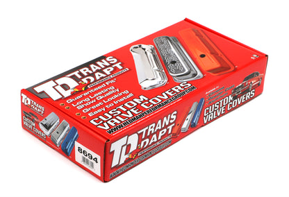 Trans-Dapt Performance Gm 2.8L V6 Asphalt Black Powder Coated Valve Covers 8694