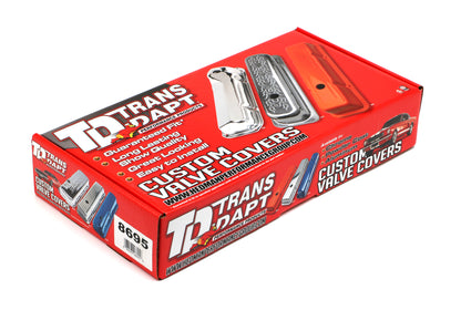 Trans-Dapt Performance Gm 3.8L V6 Asphalt Black Powder Coated Valve Covers 8695