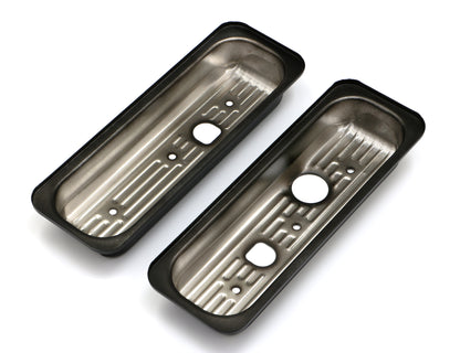 Trans-Dapt Performance Gm 4.3L V6 Asphalt Black Powder Coated Valve Cover Caps 8696