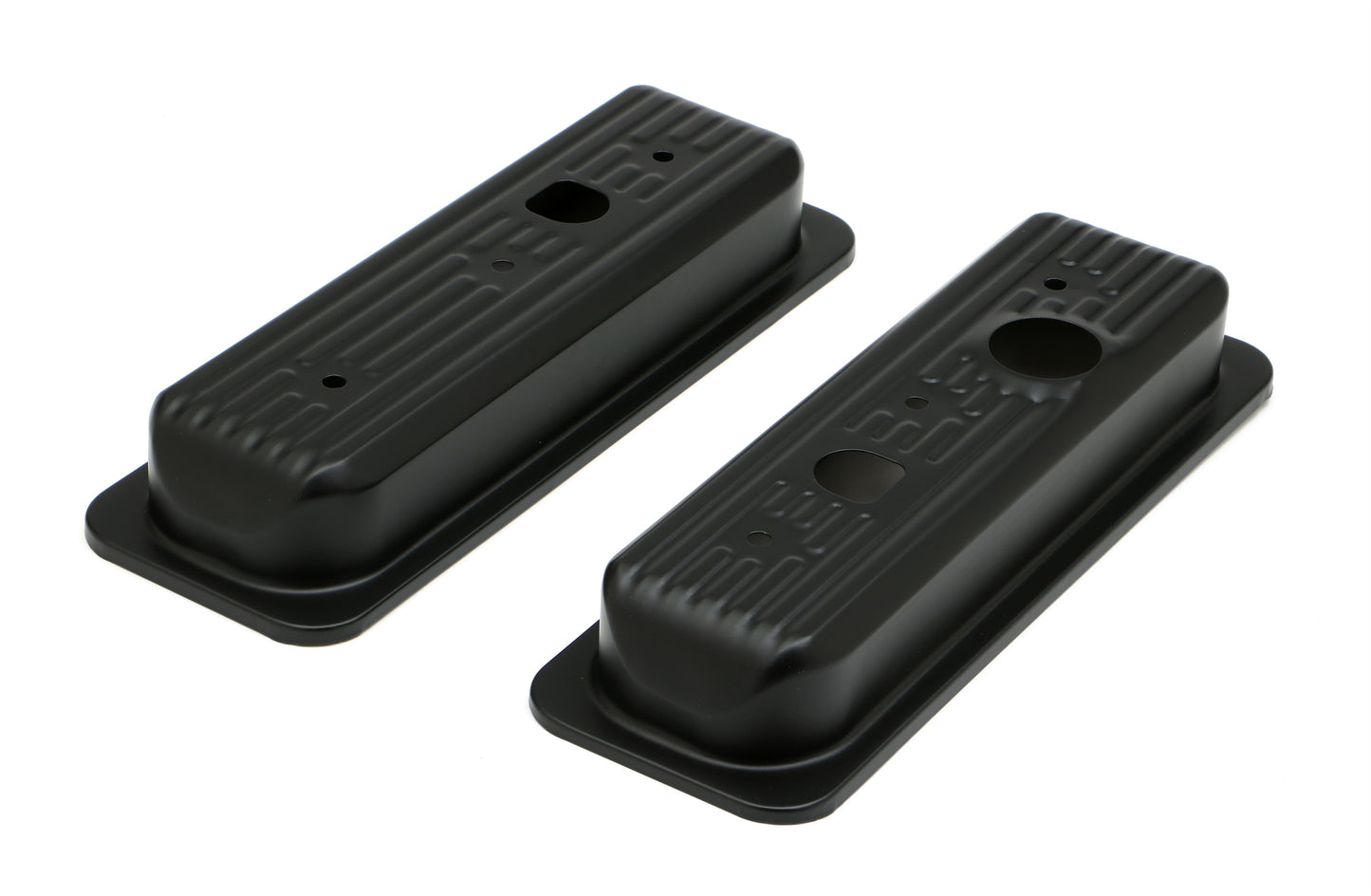 Trans-Dapt Performance Gm 4.3L V6 Asphalt Black Powder Coated Valve Cover Caps 8696