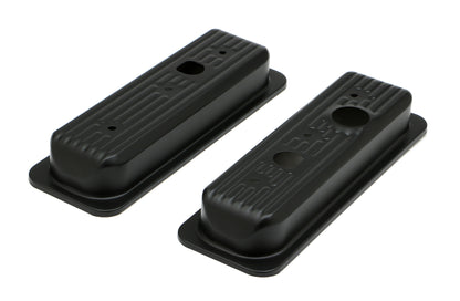 Trans-Dapt Performance Gm 4.3L V6 Asphalt Black Powder Coated Valve Cover Caps 8696
