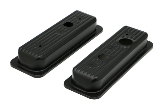 Trans-Dapt Performance Gm 4.3L V6 Asphalt Black Powder Coated Valve Cover Caps 8696