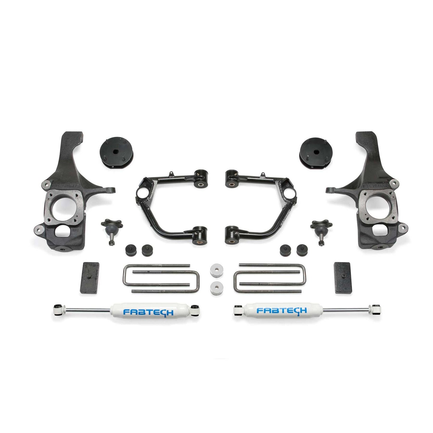 Fabtech 4" UCA KIT W/BJS & PERF SHKS 07-15 TOYOTA TUNDRA 2WD/4WD K7028