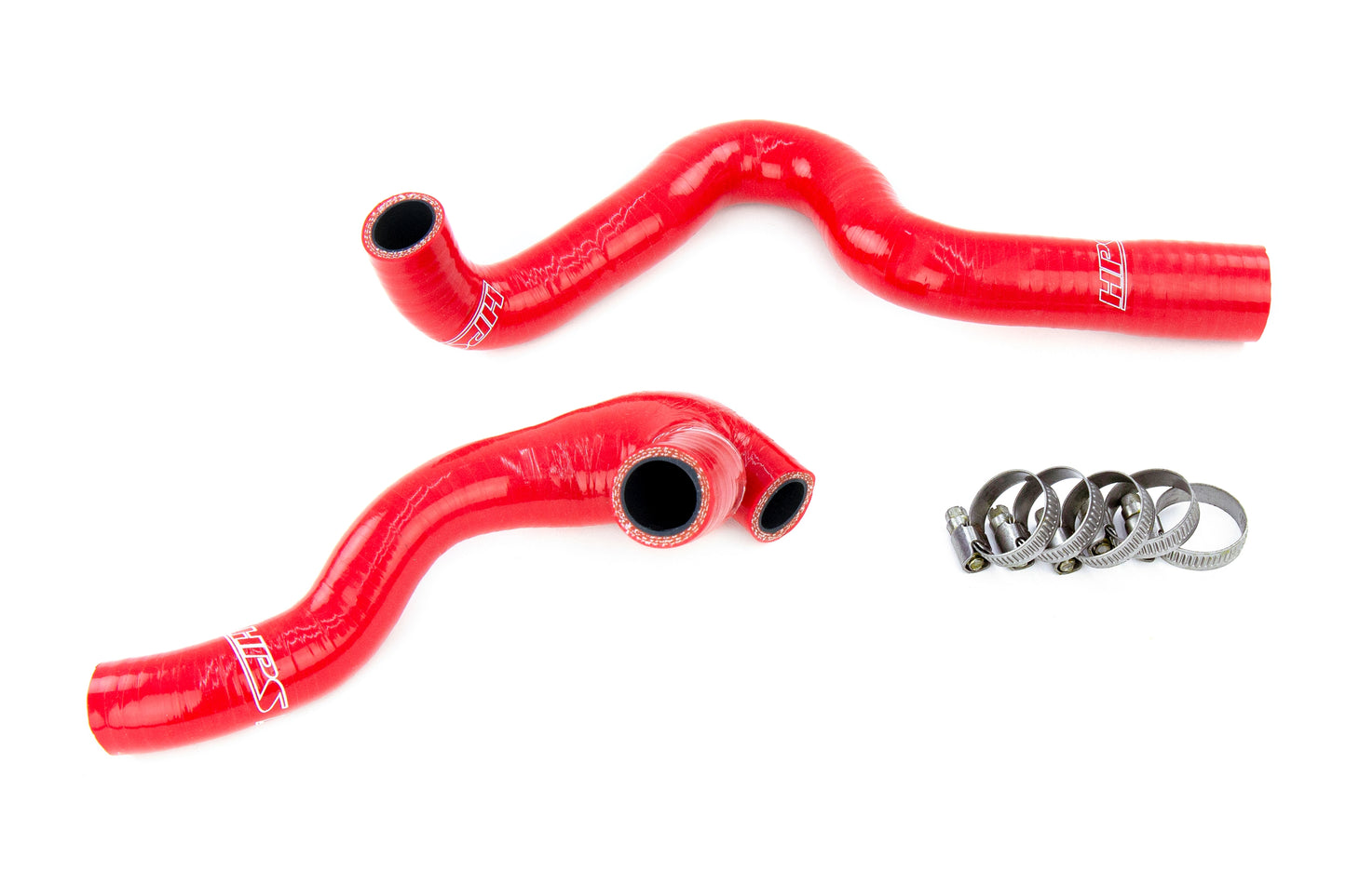 HPS Performance Reinforced Fluorolined Silicone Replaces Rubber Breather And Bypass Valve Hoses 57-1934-RED