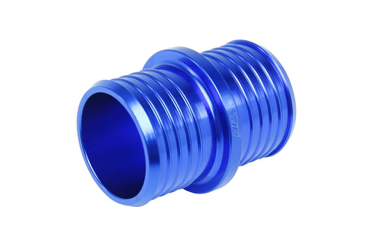 HPS Performance Multi-ribbed Aluminum Hose Union 1-1/2" OD Blue AHU-150-BLUE