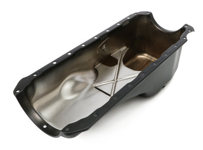 Trans-Dapt Performance Mopar 318-340 Asphalt Black Powder Coated Oil Pan 8709