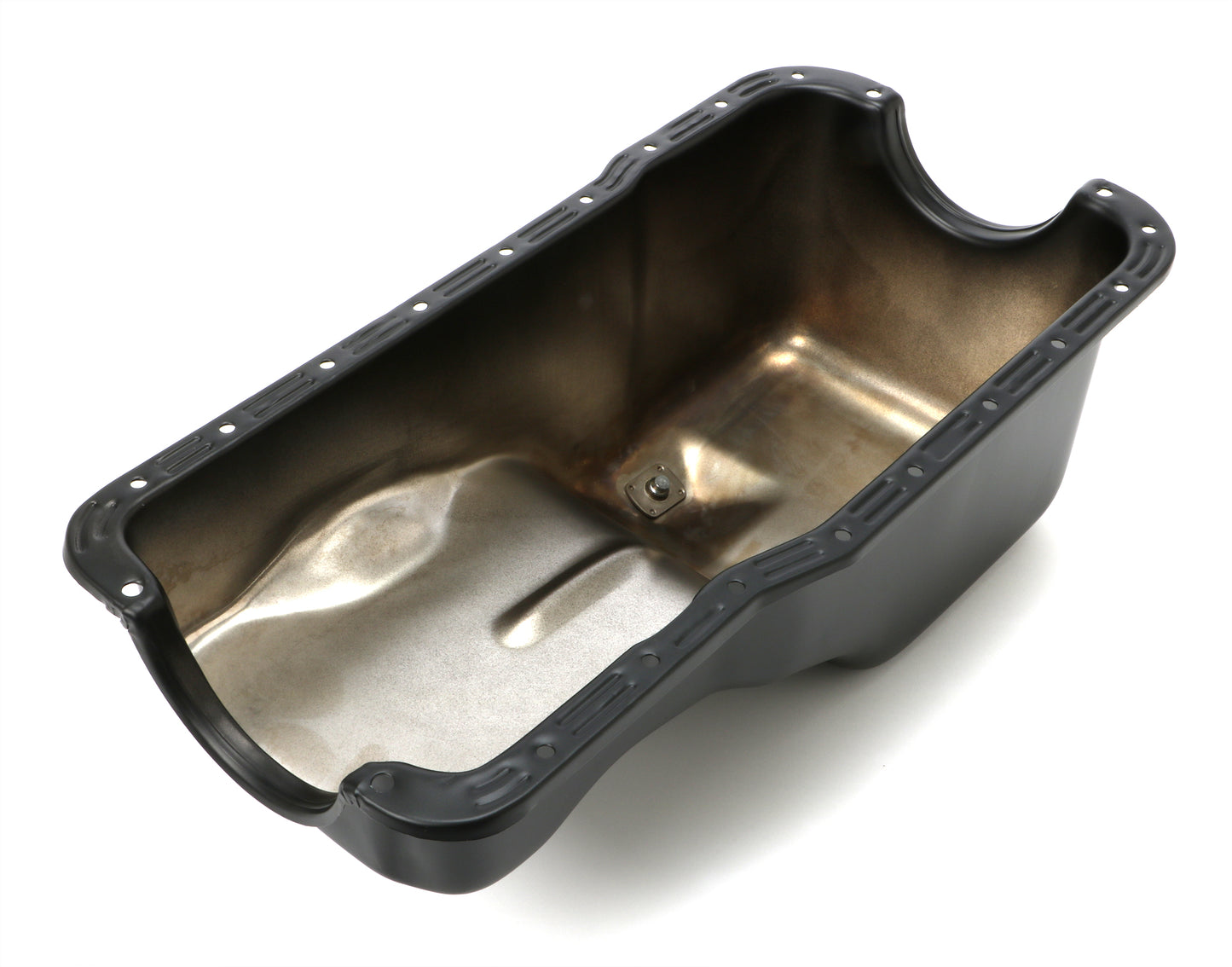 Trans-Dapt Performance Sb Ford Asphalt Black Powder Coated Oil Pan 8713