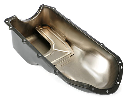 Trans-Dapt Performance Pontiac Asphalt Black Powder Coated Oil Pan 8725