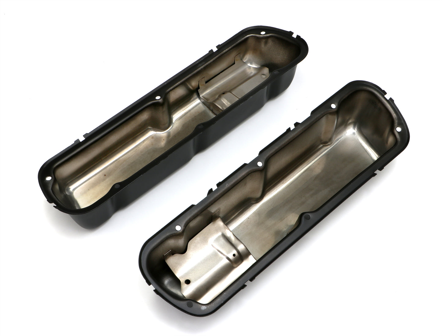 Trans-Dapt Performance Sb Ford Asphalt Black Powder Coated Valve Covers 8730
