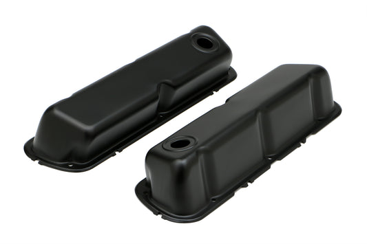 Trans-Dapt Performance Sb Ford Asphalt Black Powder Coated Valve Covers 8730