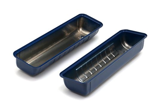 Trans-Dapt Performance O.E.M. Reproduction Design Valve Covers; Stock; 1956-1962 Ford Y-Block- Ford Blue 8734