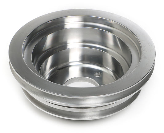 Trans-Dapt Performance Crankshaft Pulley Aluminum Bb Chevy Lwp Polished Finish 8738