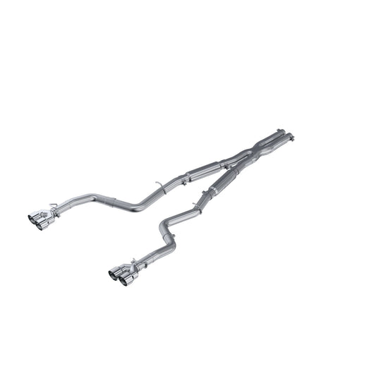 MBRP Exhaust 3in. Cat Back; Dual Rear; Quad Tips S7115AL