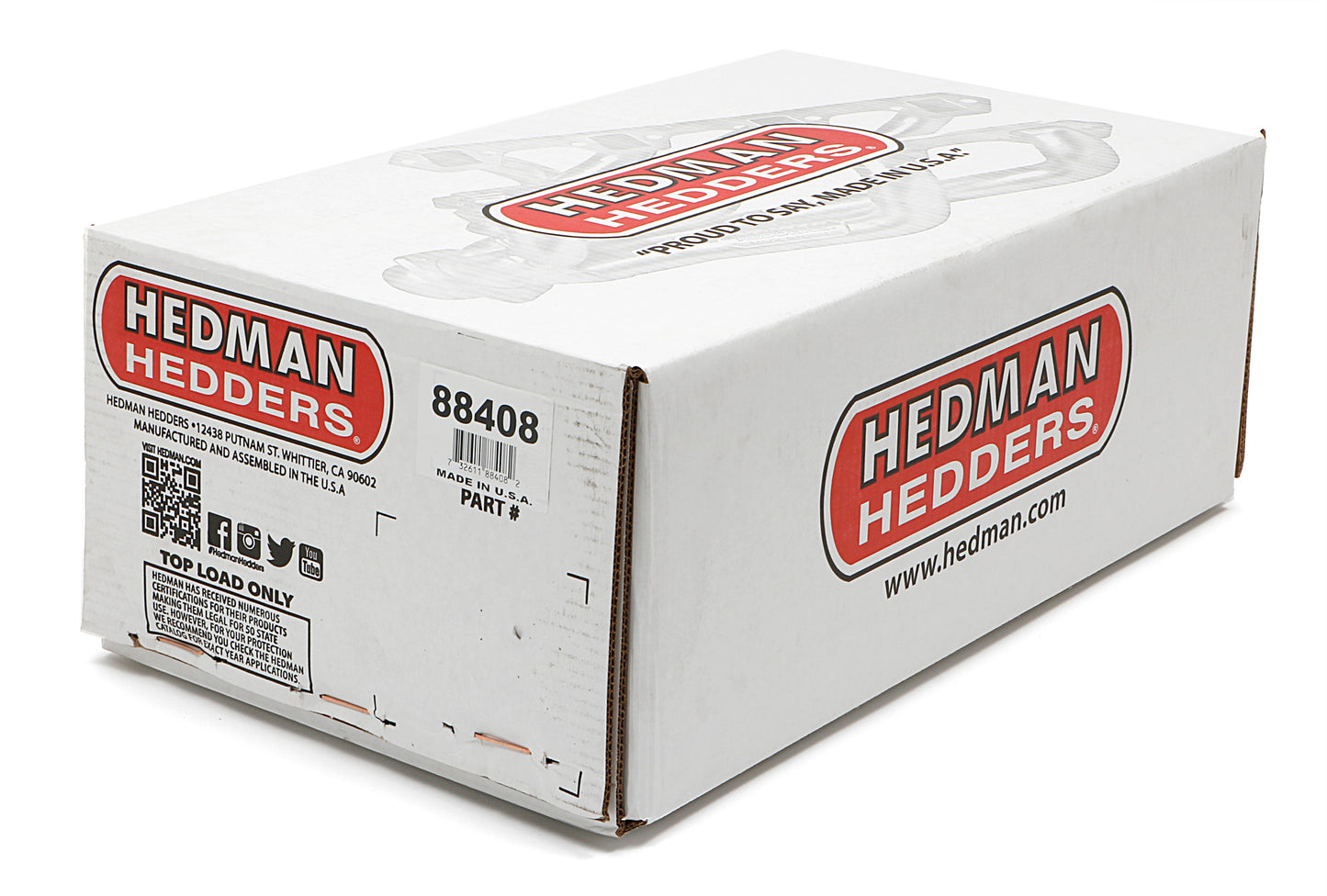 Hedman Hedders ELITE HEADERS; 1-1/2 IN. TUBE DIA.; 2-1/2 IN. COLL.; SHORTY DESIGN 88408