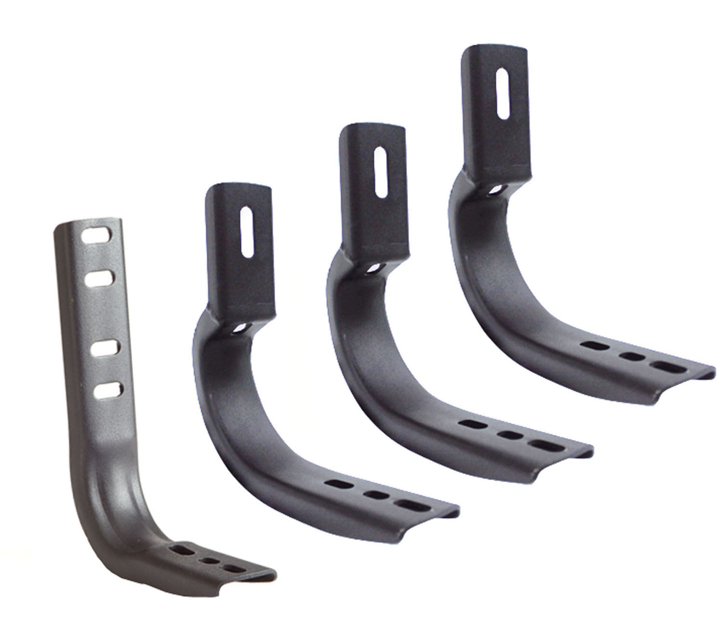 Go Rhino 6840406 OE Xtreme Wheel To Wheel Side Steps Mounting Brackets Only Black Powder Coat