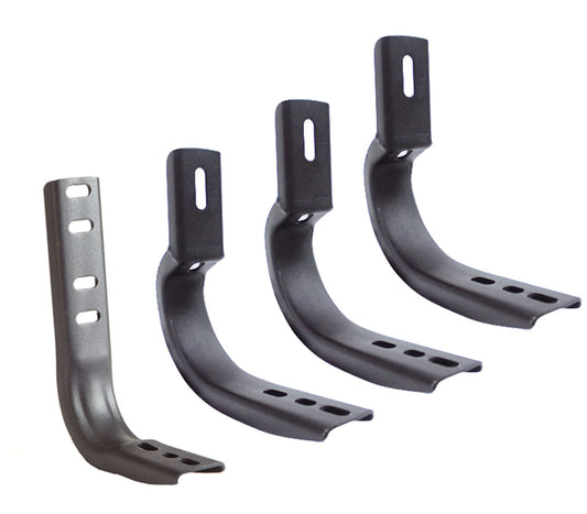 Go Rhino 6840496 OE Xtreme Wheel To Wheel Side Steps Mounting Brackets Only Black Powder Coat