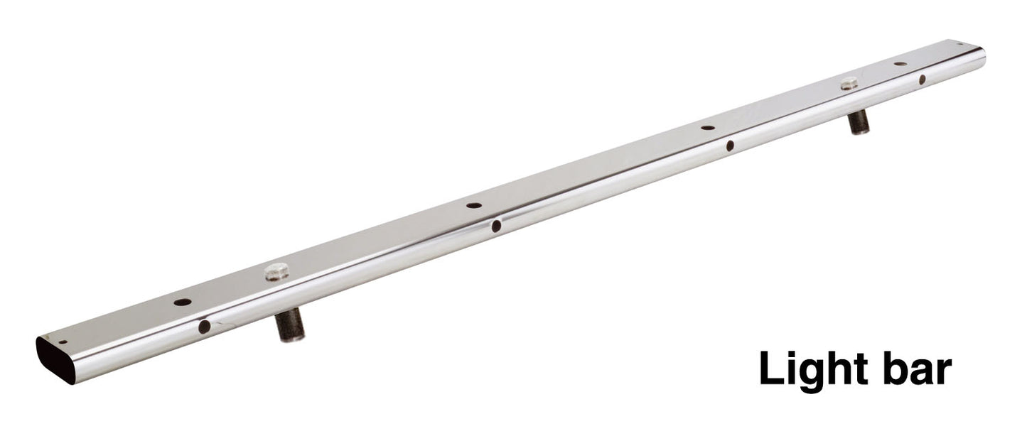 Go Rhino 900PS Bed Bar Light Bar Mount For "B" Main Bar Polished Stainless Steel