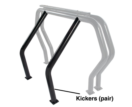 Go Rhino 9370B Bed Bar Component Pair Of Kickers (Between Wheel Wells) Black Powdercoat