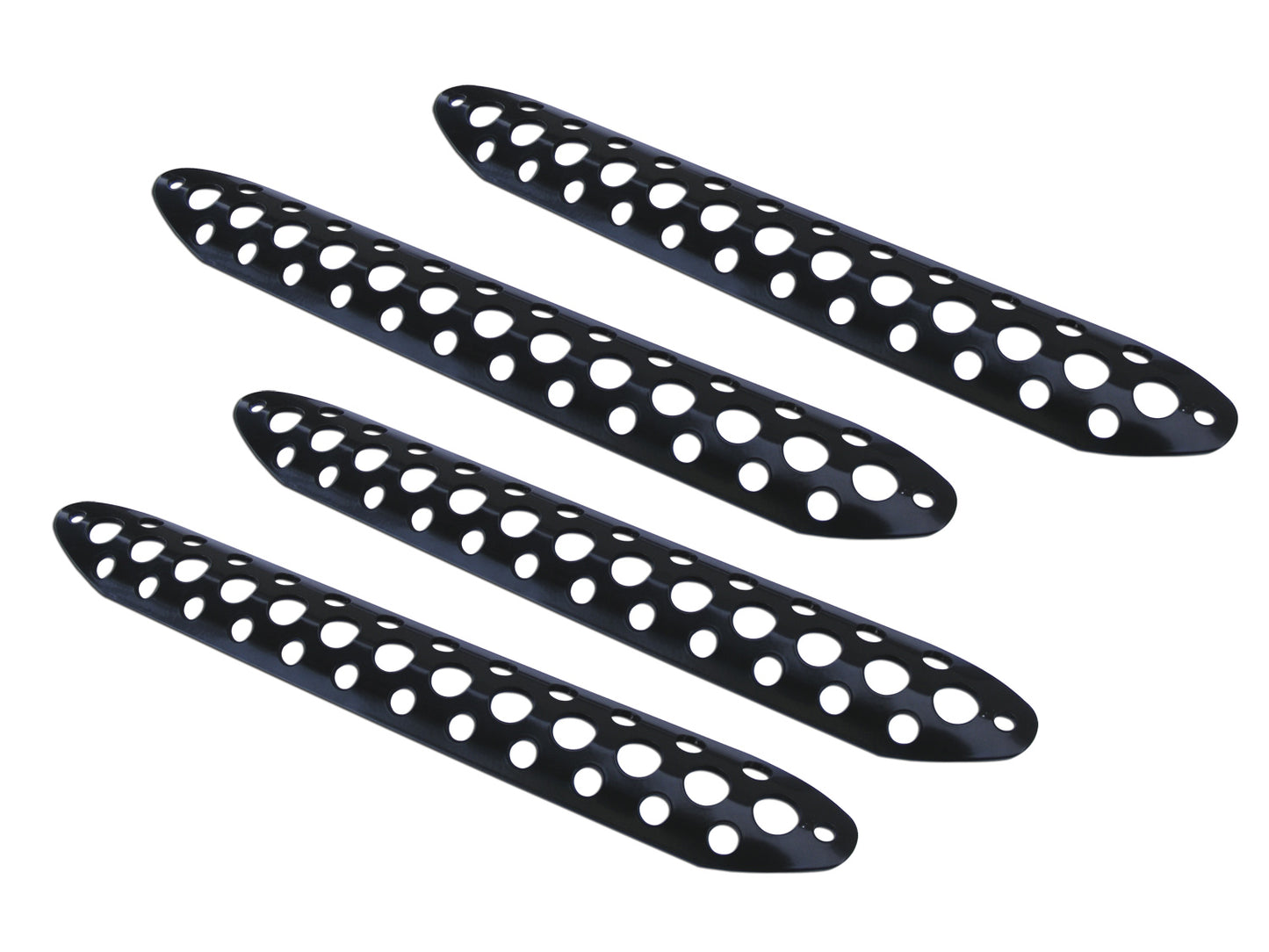 Go Rhino D30003B Dominator D3 Modular & D31 Piece Hoop Scuff Pad Set Black Powdercoat