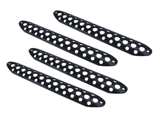 Go Rhino D30003B Dominator D3 Modular & D31 Piece Hoop Scuff Pad Set Black Powdercoat