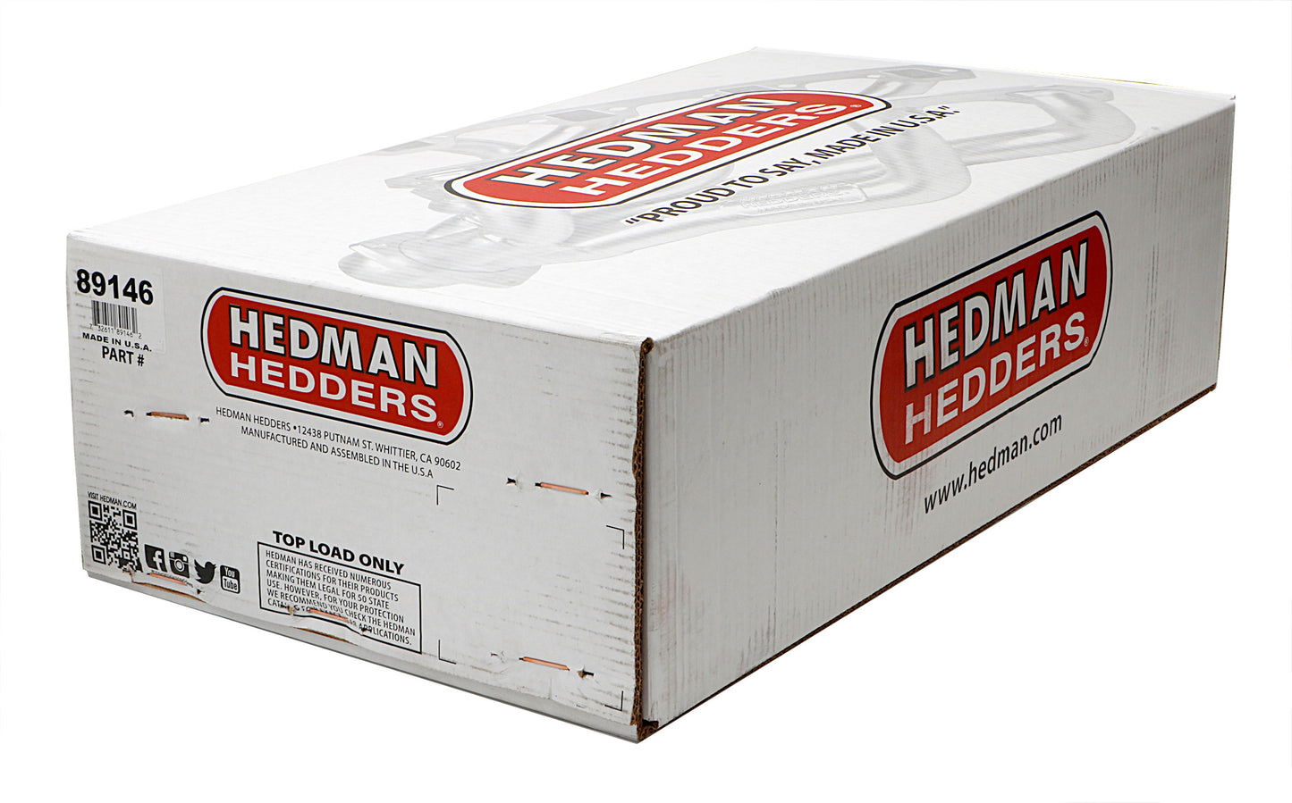 Hedman Hedders HTC COATED HEADERS; 1-3/4 IN. TUBE DIA.; 3 IN. COLL.; FULL LENGTH DESIGN 89146