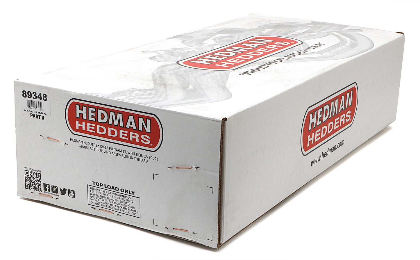 Hedman Hedders ELITE HEADERS; 1-3/4 IN. TUBE DIA.; 3 IN. COLL.; FULL LENGTH DESIGN 89348