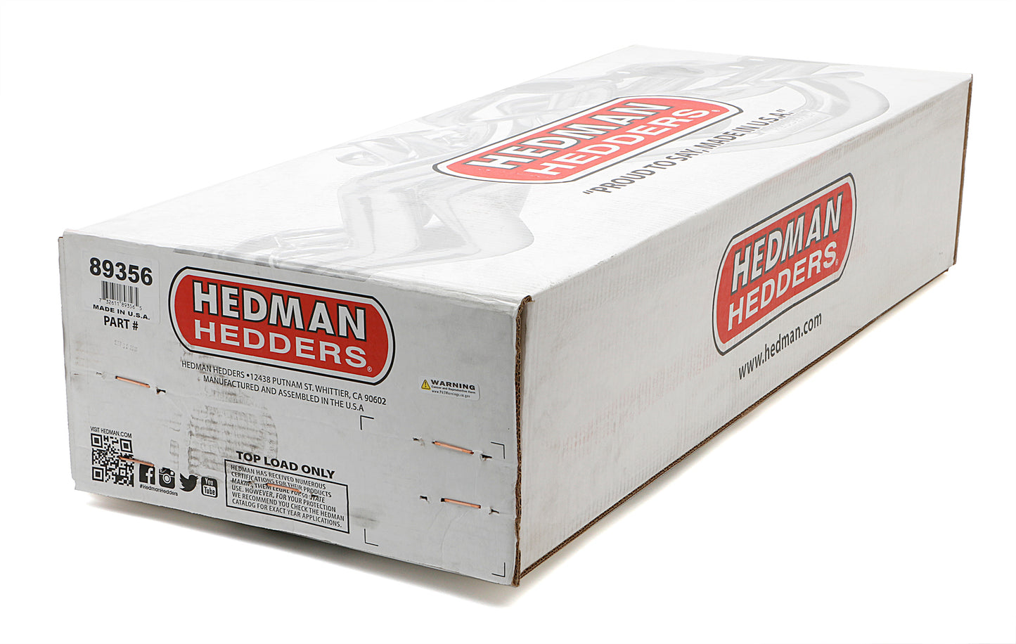 Hedman Hedders HTC COATED HEADERS; 1-1/2 IN. TUBE DIA.; 3 IN. COLL.; FULL LENGTH DESIGN 89356