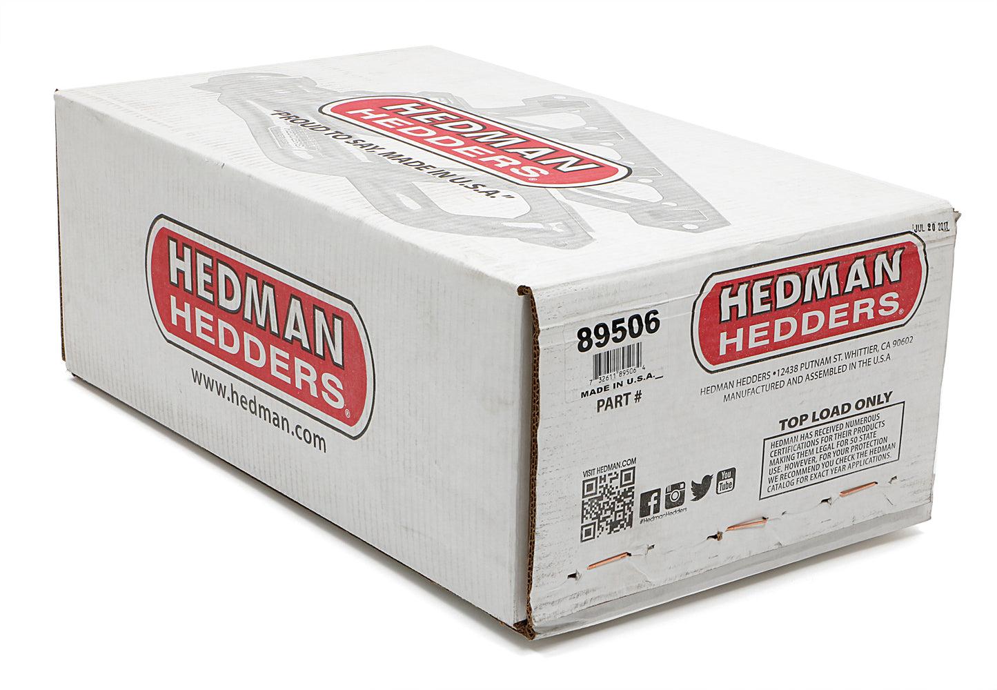 Hedman Hedders HTC COATED HEADERS; 1-1/2 IN. TUBE DIA.; 2-1/2 IN. COLL.; MID-LENGTH DESIGN 89506