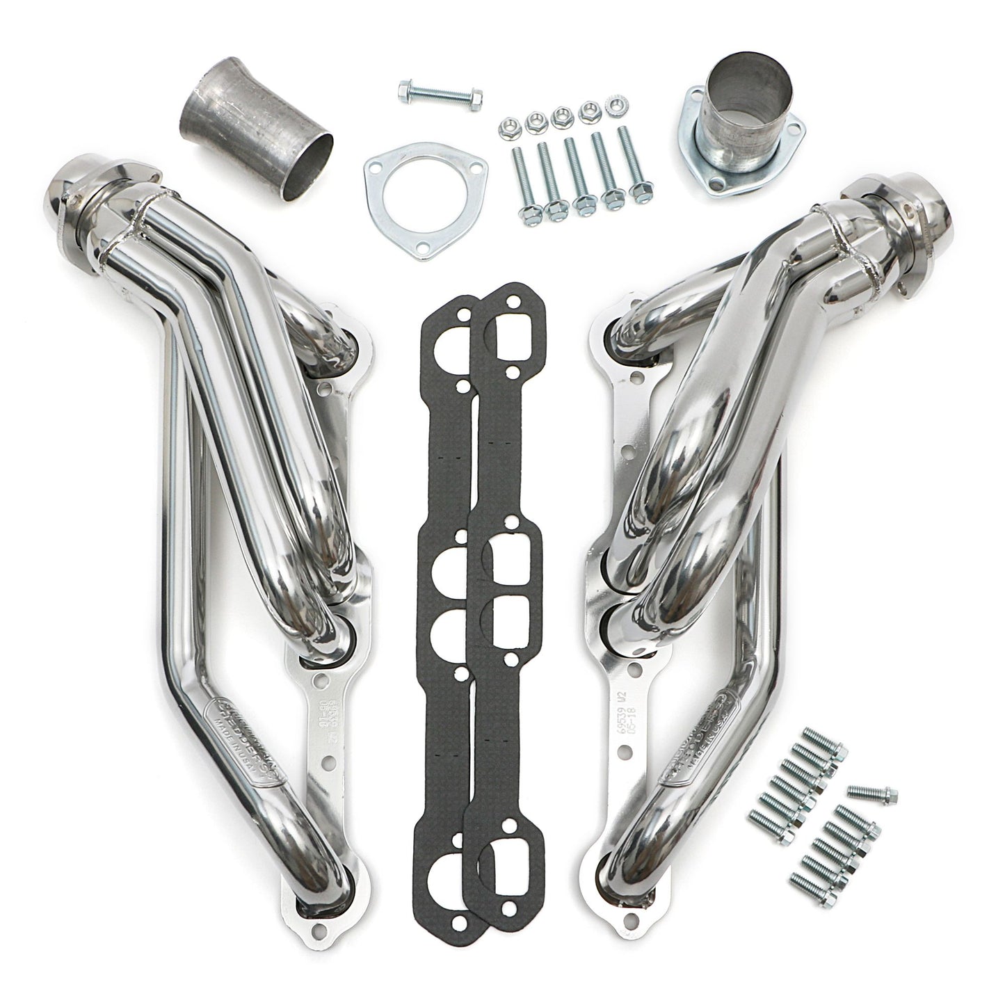 Hedman Hedders HTC COATED ENGINE SWAP HEADERS; 1-1/2 IN. TUBE DIA.; 2-1/2 IN. COLL.; D-PORT HEADS; SHORTY DESIGN 66539