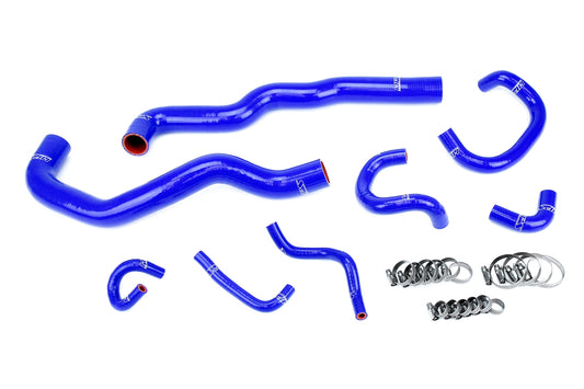 HPS Performance 3-ply Reinforced Silicone Radiator Heater And Throttle Body Coolant Hoses 57-2081-BLUE